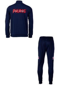 PSG - Dres piłkarski dla dorosłych Paris Saint-Germain. Kolor: niebieski. Materiał: dresówka. Sport: piłka nożna #2