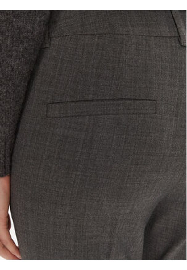 Marella Spodnie materiałowe Gerona 2423136052 Szary Straight Fit. Kolor: szary. Materiał: syntetyk