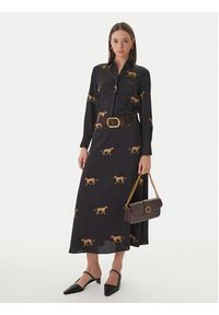 LOLA CASADEMUNT Koszula LS2615051 Czarny Regular Fit. Kolor: czarny. Materiał: syntetyk #2