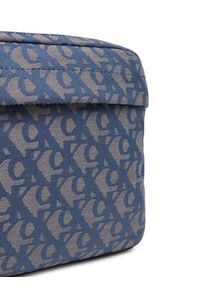 Calvin Klein Saszetka Slouched Monogram Mini Zip Fligh LV04G3175G Błękitny. Kolor: niebieski. Materiał: materiał #3