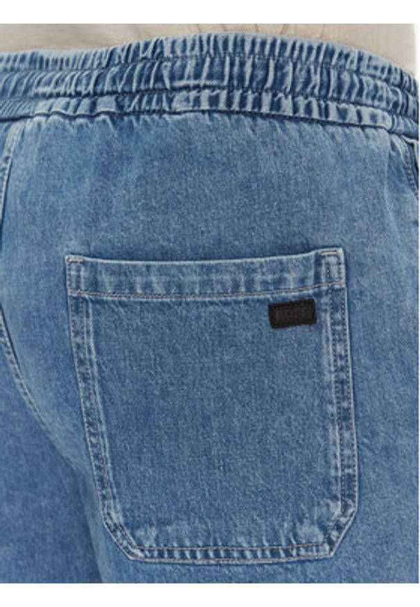 BOSS Szorty jeansowe 50537804 Niebieski Relaxed Fit. Kolor: niebieski. Materiał: bawełna