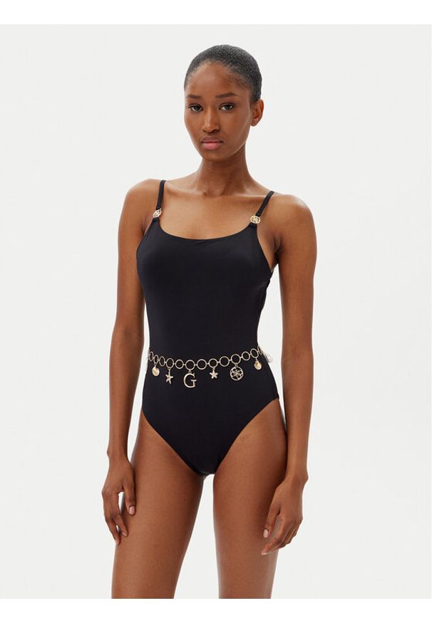 Guess Strój kąpielowy E5GJ26 KC692 Czarny. Kolor: czarny. Materiał: syntetyk