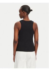 TwinSet - TWINSET Top 251TT2400 Czarny Slim Fit. Kolor: czarny. Materiał: bawełna #5