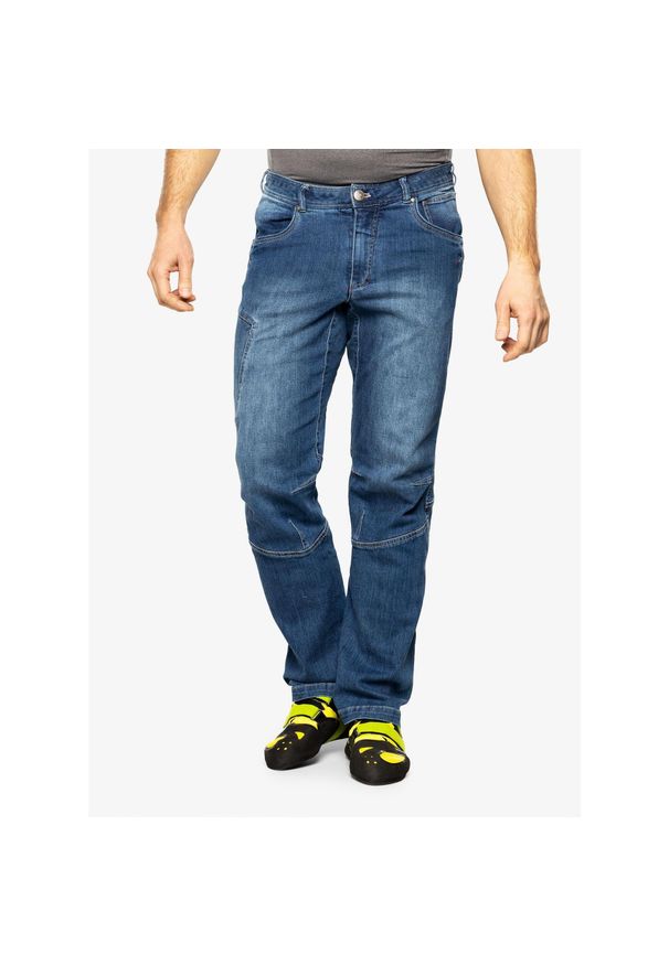 OCUN - Spodnie wspinaczkowe męskie Ocun Ravage Jeans. Kolor: niebieski. Materiał: jeans
