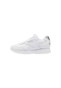 Buty do chodzenia damskie Reebok Glide Ripple Doubl. Kolor: biały, różowy, wielokolorowy. Materiał: skóra. Szerokość cholewki: normalna. Sport: turystyka piesza