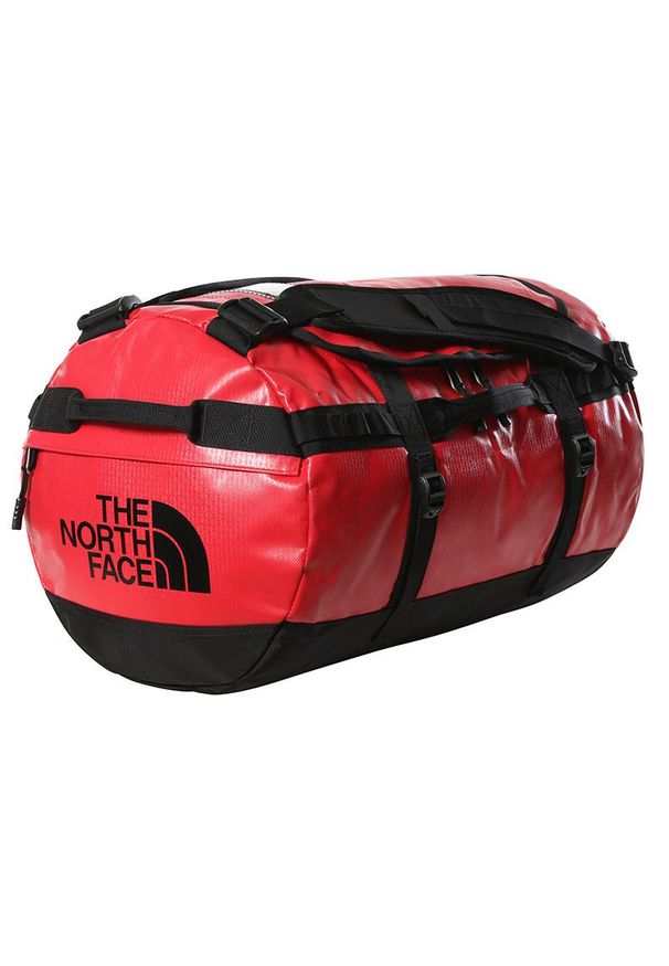 Torba The North Face Base Camp Duffel S 0A52STKZ31 - czerwona. Kolor: czerwony. Materiał: nylon. Wzór: paski