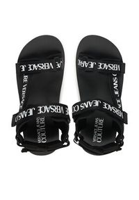 Versace Jeans Couture Sandały 80YA3S7B ZS630 Czarny. Kolor: czarny. Materiał: materiał #4
