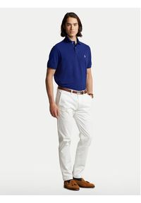 Polo Ralph Lauren Polo Core Replen 710795080 Granatowy Slim Fit. Typ kołnierza: polo. Kolor: niebieski. Materiał: bawełna