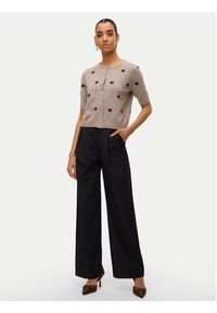 Vero Moda Kardigan Doffy 10330795 Beżowy Regular Fit. Kolor: beżowy. Materiał: syntetyk #2