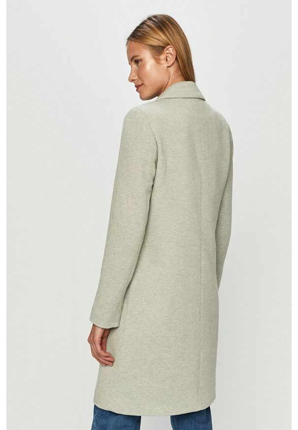 only - Only - Płaszcz. Okazja: na co dzień. Kolor: zielony. Styl: casual