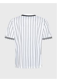 Karl Kani T-Shirt Serif Pinstripe Baseball 6033361 Biały Relaxed Fit. Kolor: biały. Materiał: syntetyk