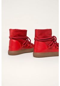 Inuikii - Śniegowce. Nosek buta: okrągły. Zapięcie: sznurówki. Kolor: czerwony. Materiał: guma #2