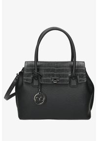 Nobo - Czarna torebka kuferek z rączkami nobo nbag-l1640-c020. Kolor: czarny #2