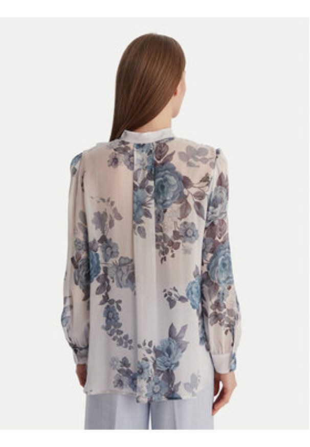 Marella Koszula Canapa 2613111151 Błękitny Relaxed Fit. Kolor: niebieski. Materiał: wiskoza