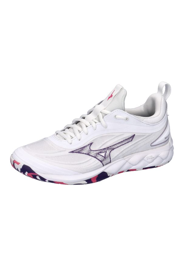 Buty do siatkówki Mizuno Wave Luminous 3. Kolor: różowy, fioletowy, wielokolorowy, biały. Model: Mizuno Wave. Sport: siatkówka