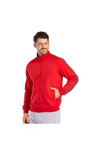 ERIMA - Kurtka dresowa Erima Essential Team. Kolor: czerwony, szary, wielokolorowy. Materiał: dresówka. Sport: piłka ręczna #1