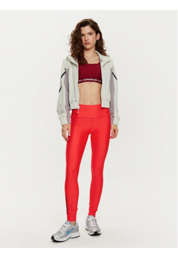 Under Armour Legginsy UA Tech™ 1386408 Bordowy Slim Fit. Kolor: czerwony. Materiał: syntetyk