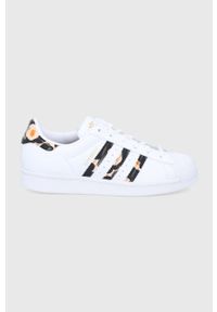 adidas Originals Buty Superstar x Marimekko kolor biały. Nosek buta: okrągły. Zapięcie: sznurówki. Kolor: biały. Materiał: materiał, guma. Model: Adidas Superstar #1