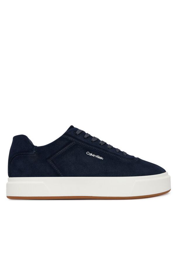 Calvin Klein Sneakersy Basket Cupsole Oxf Lup Hf Su HM0HM02131 Granatowy. Kolor: niebieski. Materiał: zamsz, skóra