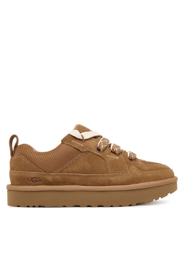 Ugg Sneakersy Sneakersy W Lo Lowmel 1168890 Brązowy. Kolor: brązowy. Materiał: zamsz, skóra