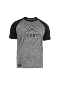 ROCDAY - Koszulka rowerowa MTB męska Rocday Peak Sanitized® z krótkim rękawem. Kolor: wielokolorowy, czarny, szary. Długość rękawa: krótki rękaw. Długość: krótkie