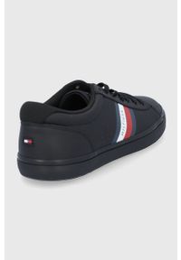 TOMMY HILFIGER - Tommy Hilfiger Buty skórzane kolor czarny. Nosek buta: okrągły. Zapięcie: sznurówki. Kolor: czarny. Materiał: skóra #3