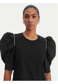 Fracomina Bluzka FR26ST3035J40101 Czarny Regular Fit. Kolor: czarny. Materiał: bawełna #3