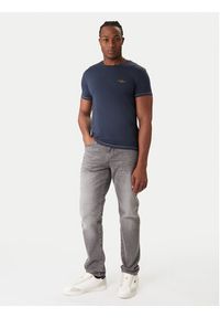 Aeronautica Militare Komplet t-shirtów AM1UTI003B Granatowy Slim Fit. Kolor: niebieski. Materiał: bawełna #6