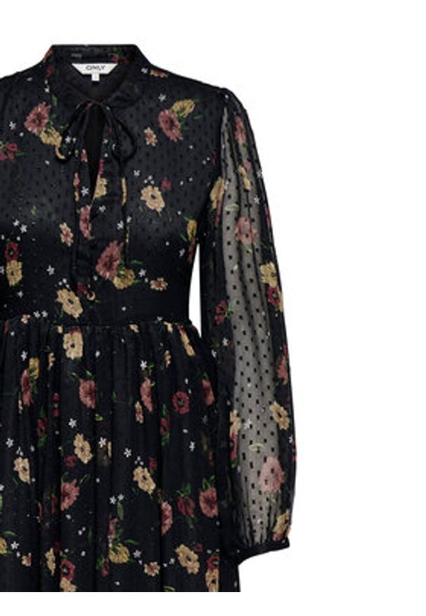 only - ONLY Sukienka codzienna Eliza 15355021 Czarny Regular Fit. Okazja: na co dzień. Kolor: czarny. Materiał: syntetyk. Typ sukienki: proste. Styl: casual