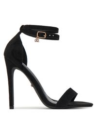 DeeZee Sandały LB0607-1 Czarny. Kolor: czarny. Materiał: materiał #1