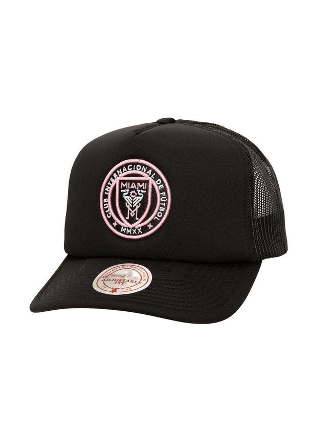 cCzapka z daszkiem Mitchell & Ness Inter Miami CF MLS Evergreen trucker czarna. Kolor: czarny