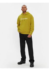 Calvin Klein Bluza Hero K10K111345 Zielony Regular Fit. Kolor: zielony. Materiał: bawełna #3