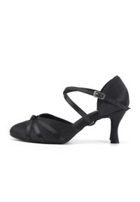 BURTAN - Buty do tańca damskie taniec klasyczny towarzyski standard Burtan Vienna 7,5 cm. Kolor: czarny. Sport: taniec