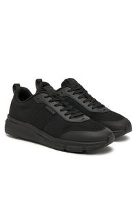 TOMMY HILFIGER - Tommy Hilfiger Sneakersy Lightweight Modern Knit Runner FM0FM05326 Czarny. Kolor: czarny. Materiał: materiał #3