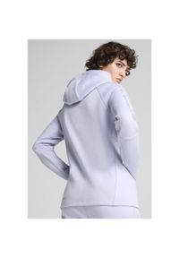 Puma - Damska rozpinana bluza z kapturem EVOSTRIPE PUMA Cool Weather Blue. Typ kołnierza: kaptur. Kolor: niebieski
