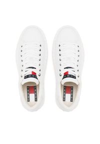 Tommy Jeans Sneakersy Canvas Outsole EM0EM01160 Biały. Kolor: biały. Materiał: materiał #6