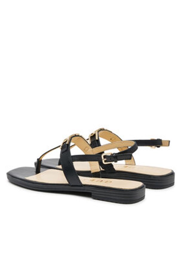 Guess Sandały FLJREL LEA21 Czarny. Kolor: czarny. Materiał: skóra