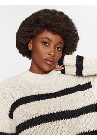 Vero Moda Sweter 10293683 Beżowy Regular Fit. Kolor: beżowy. Materiał: bawełna #6