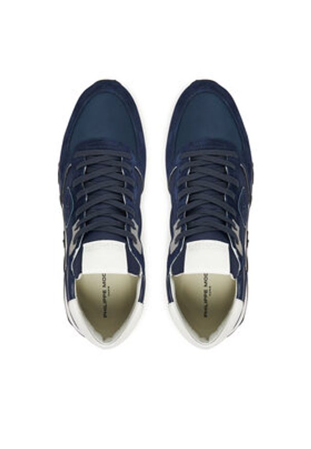 Philippe Model Sneakersy A012202 TKLU W025 Granatowy. Kolor: niebieski. Materiał: skóra