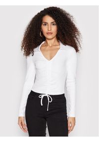 only - ONLY Bluzka Adrianna 15265050 Biały Regular Fit. Kolor: biały. Materiał: bawełna #1