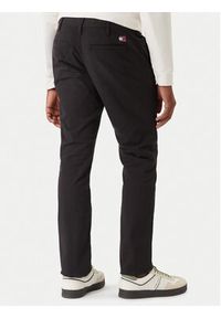 Tommy Jeans Spodnie materiałowe Scanton DM0DM22404 Czarny Slim Fit. Kolor: czarny. Materiał: bawełna #4