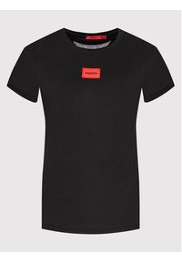 Hugo T-Shirt The Slimtee 50456008 Czarny Slim Fit. Kolor: czarny. Materiał: bawełna #5