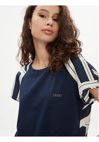 Liu Jo T-Shirt TA4255 T3810 Granatowy Regular Fit. Kolor: niebieski. Materiał: syntetyk #3