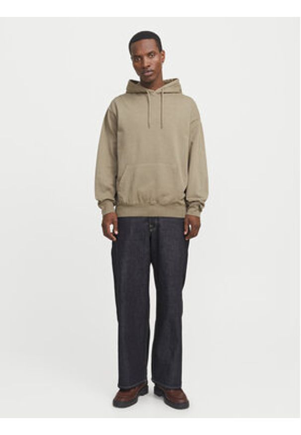 Jack & Jones Bluza Charge 12268272 Beżowy Loose Fit. Kolor: beżowy. Materiał: bawełna