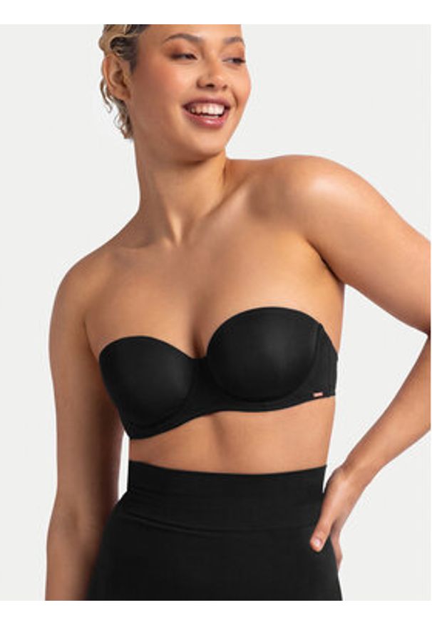 Dorina Biustonosz bardotka Michelle FXBA0012MI121 Czarny. Kolor: czarny. Materiał: syntetyk