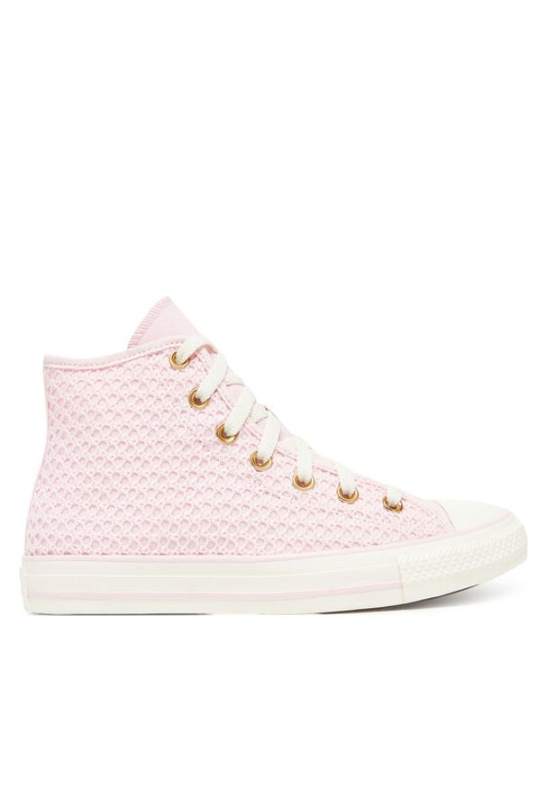 Converse Trampki Chuck Taylor All Star Knit Hi A13643C Różowy. Kolor: różowy. Materiał: materiał