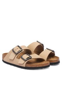 Birkenstock Klapki Arizona Wire Buckle 1031579 Beżowy. Kolor: beżowy. Materiał: nubuk, skóra #2