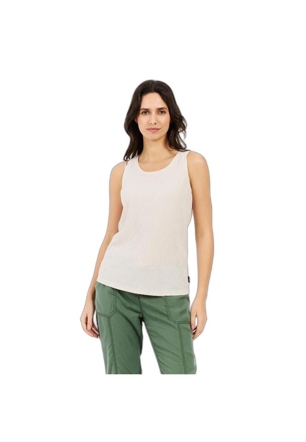 Damski tank top Protest Fields. Okazja: na co dzień. Kolor: biały. Styl: casual