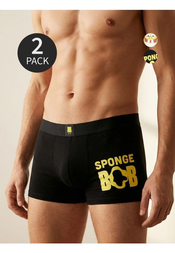 Sinsay - Bokserki classic 2 pack Spongebob - wielobarwny