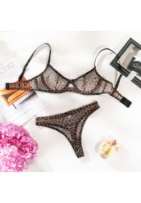 Intica - Zestaw bielizny z figami z delikatnym wzorem na romantyczne wieczory Engelica. Materiał: materiał